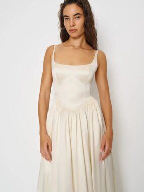 Reformation Liz Silk Dress